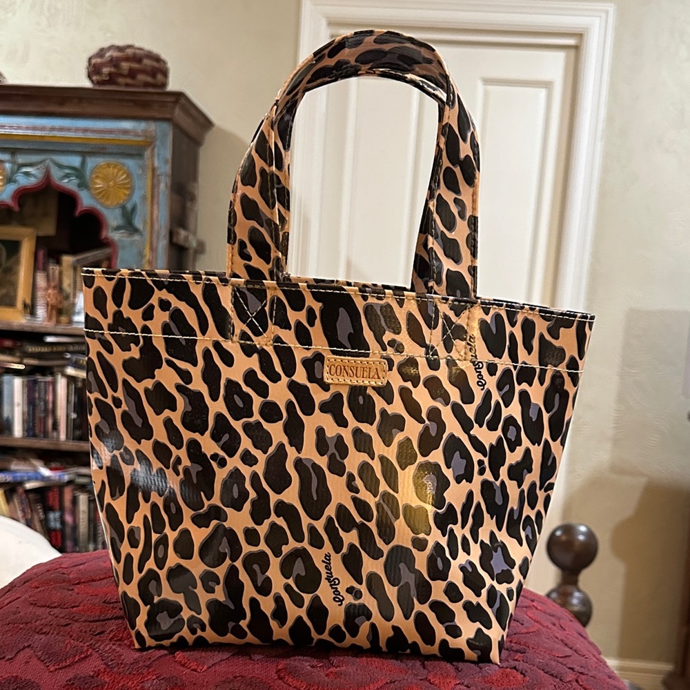 Consuela Leopard Print Tote - 12.5 in. X 8.5 in. with handles 13.5 in. NWT